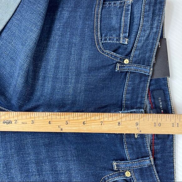 NWT Tommy Hilfiger Greenwich Shorts Midrise Side-Striped Denim Women's Size 6 - Picture 9 of 13
